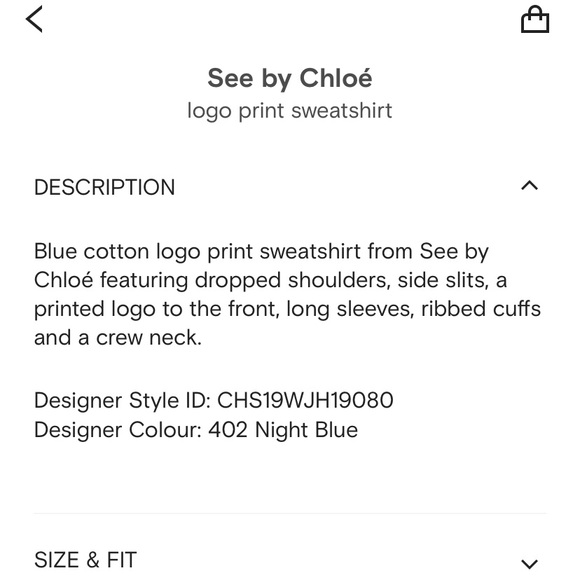See By Chloe Logo Print Sweatshirt - Picture 9 of 9